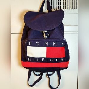Tommy Hilfiger Classic Vintage Blue Red And White Backpack